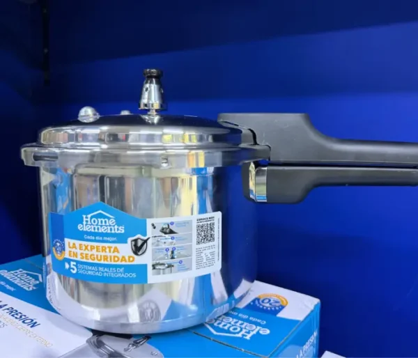 Olla a Presión HOME ELEMENTS Tapa de Acero 4.2L HEPC42LLSS+ Sistema Vaporera - Imagen 2